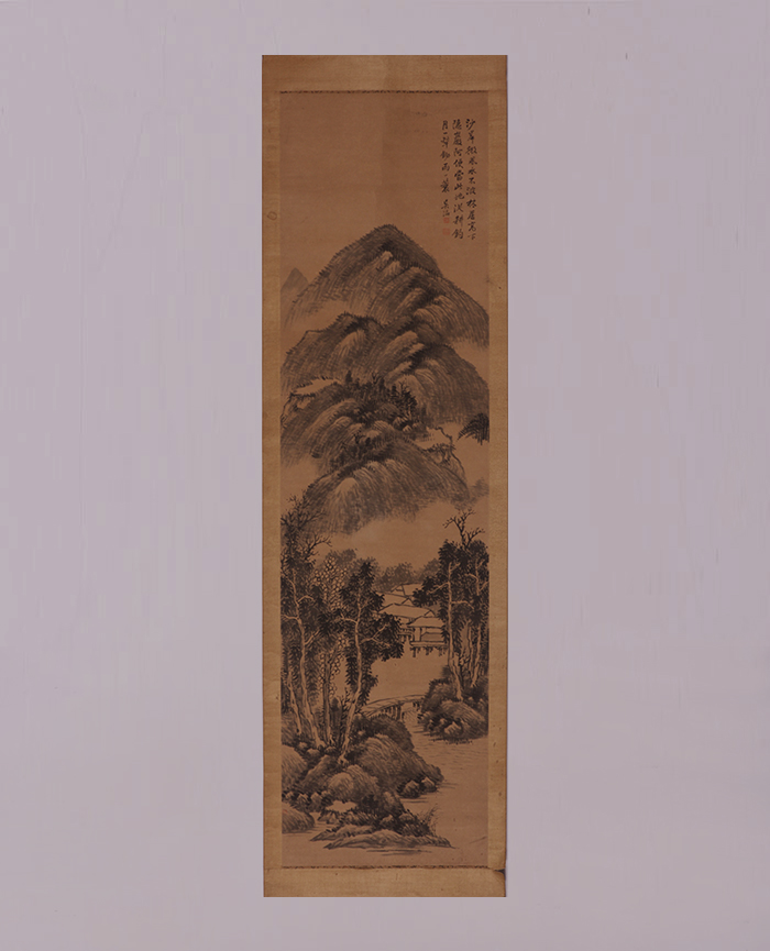 清吴伯涛山水图轴
